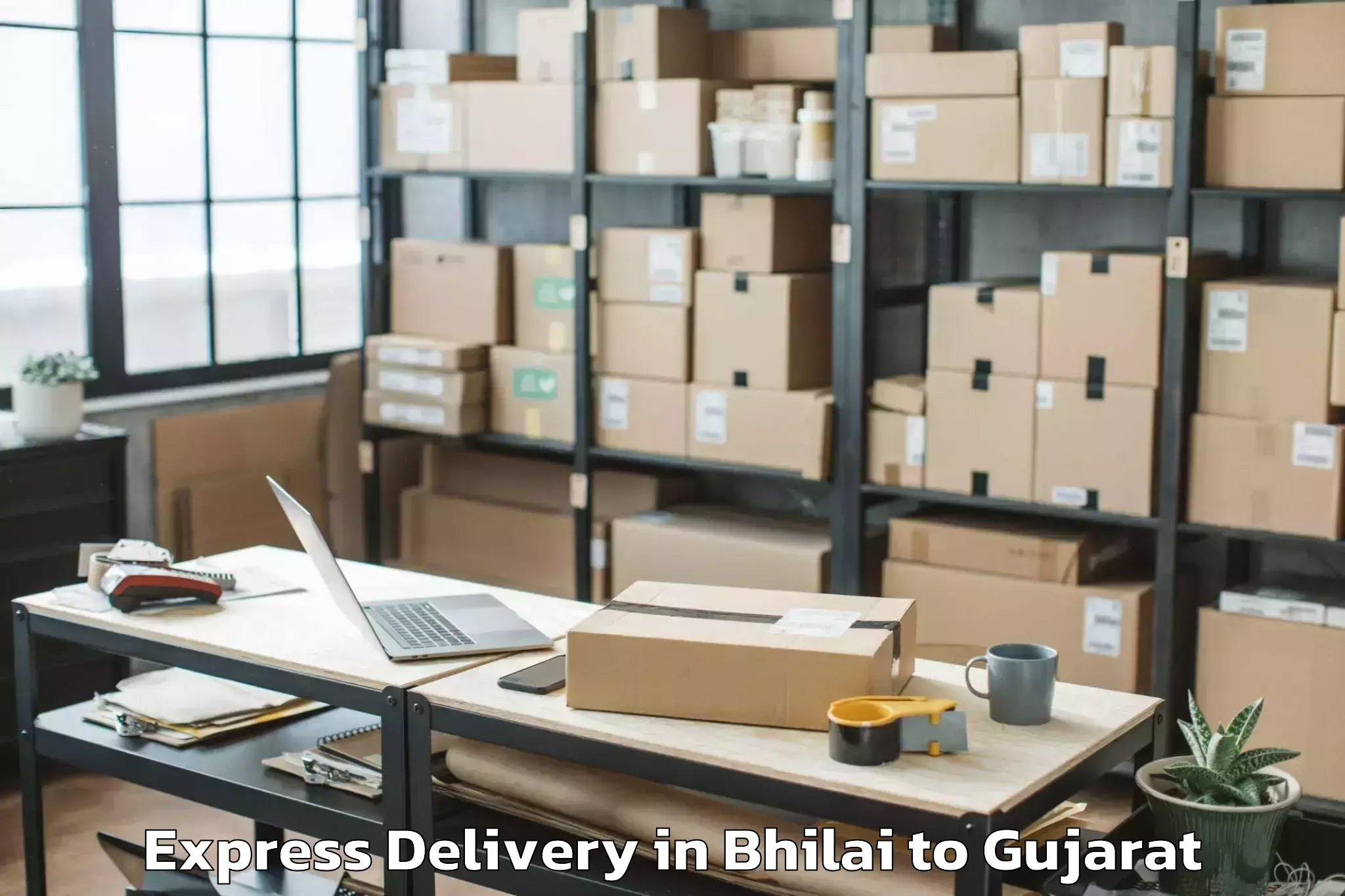 Hassle-Free Bhilai to Dahegam Express Delivery